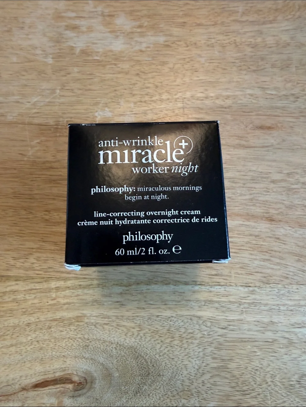 Philosophy Miracle Worker Night Cream Box - Black and White 2 fl oz